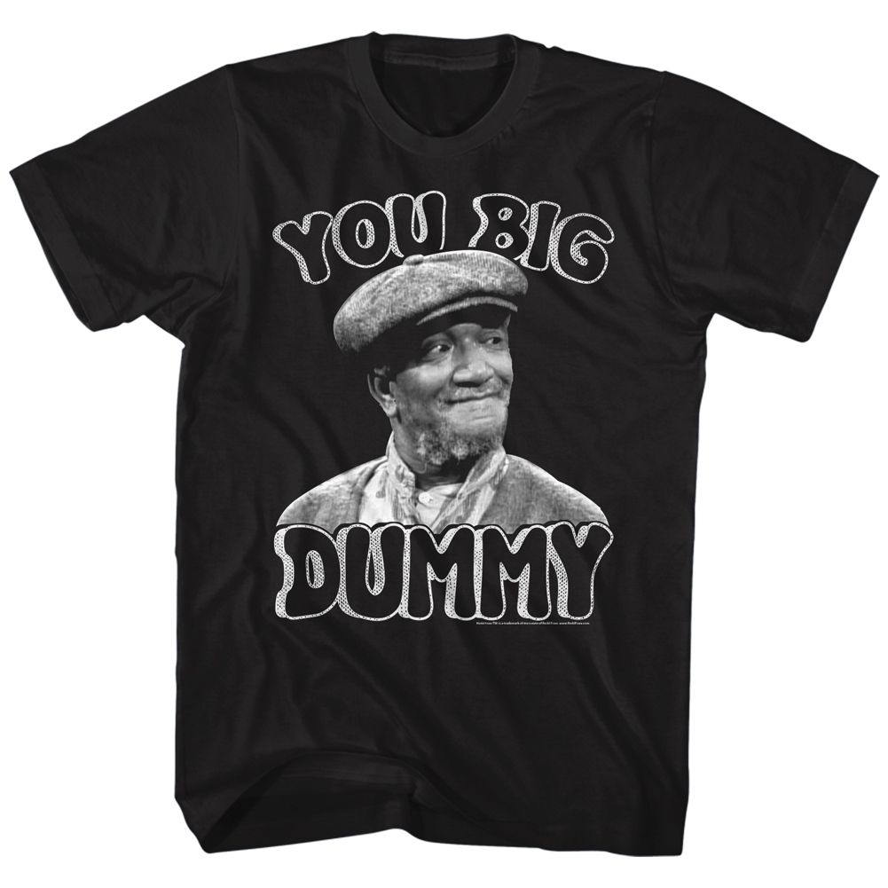 Black Redd Foxx t-shirt featuring a Big Dummy design