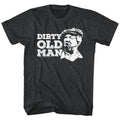 Black Heather Redd Foxx t-shirt featuring a Dirty Old Man design