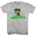 Gray Heather Redd Foxx t-shirt featuring a Pawn Star design