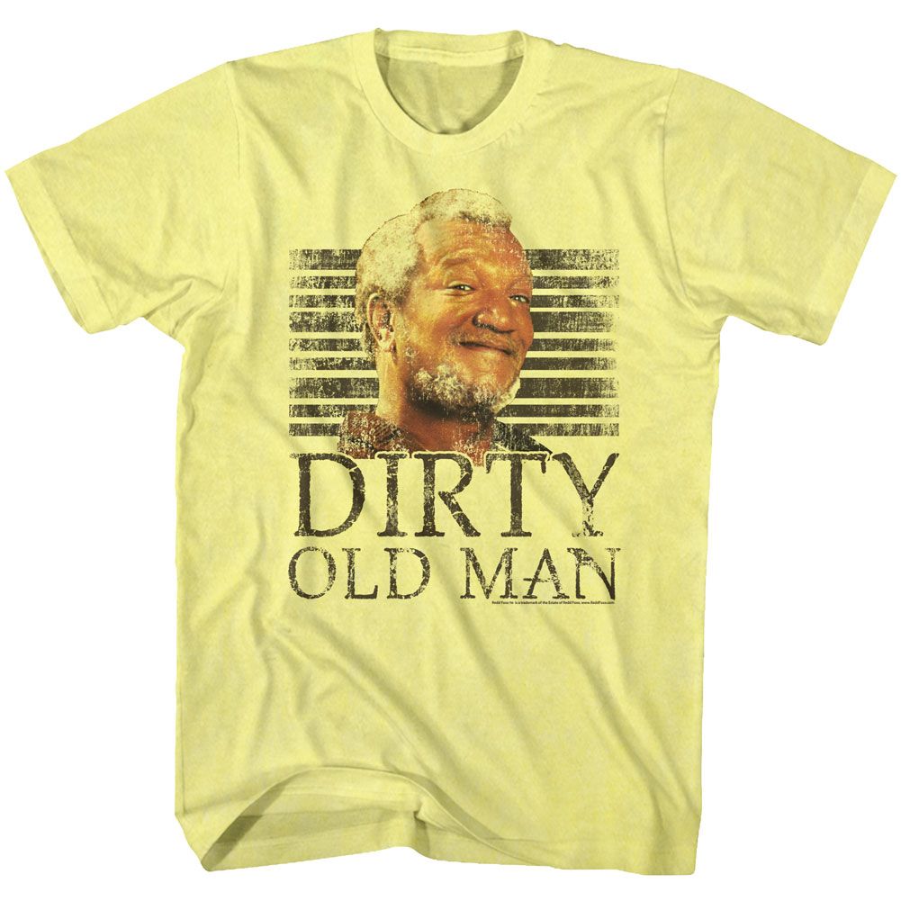 Yellow Redd Foxx t-shirt featuring a Dirty design