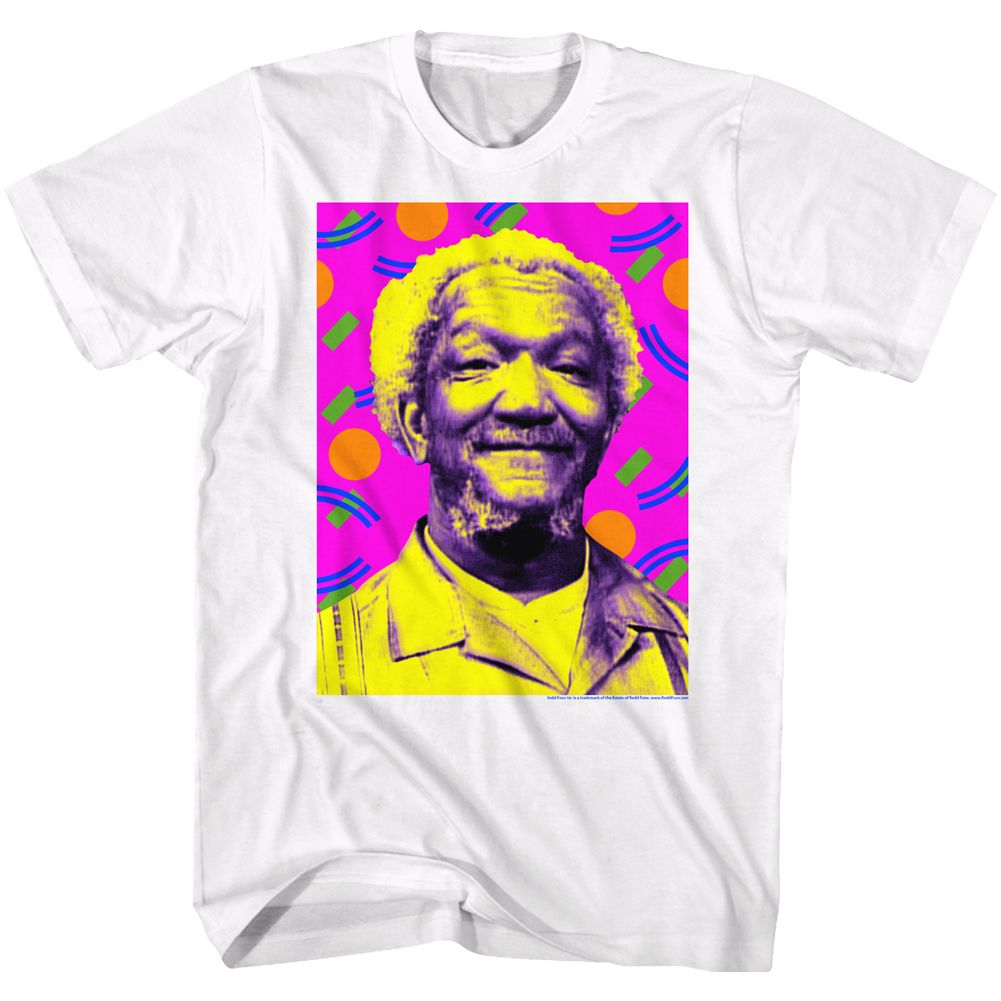 White Redd Foxx t-shirt featuring a Zen Arcade design