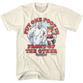 Natural Santa Claus Is Comin' to Town t-shirt featuring a One Foot in Front design