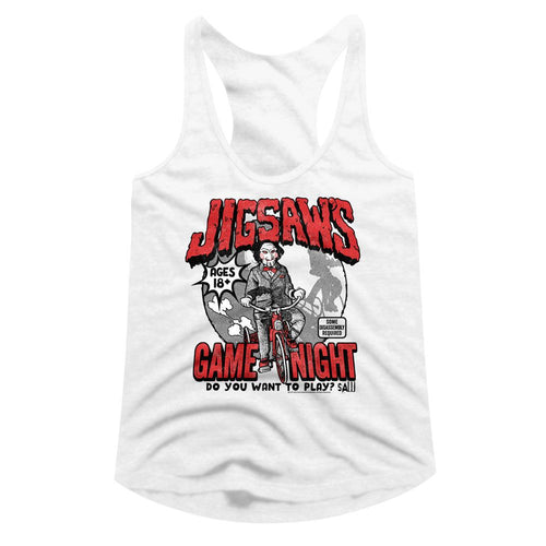 Saw Ladies Racerback - Game Night