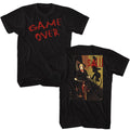 Black Saw t-shirt featuring a Game Over design