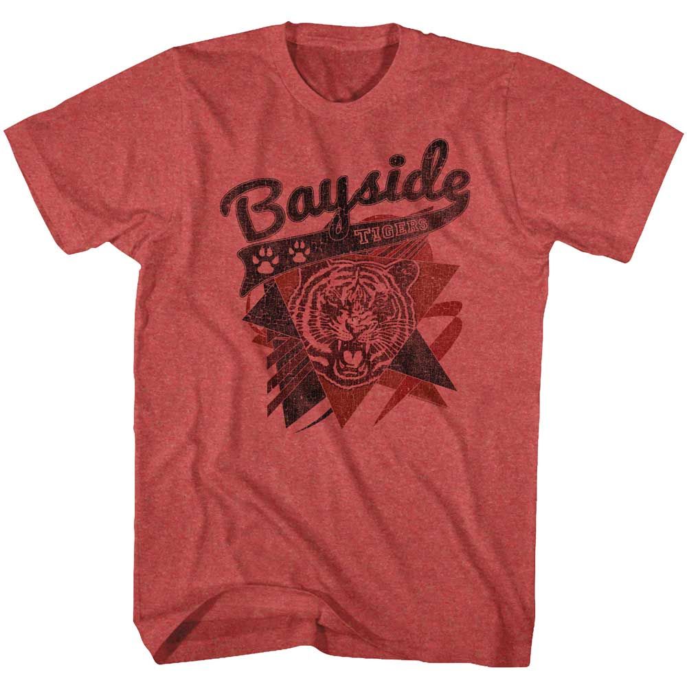 Red Heather Saved by the Bell t-shirt featuring a Sharp Tigers design