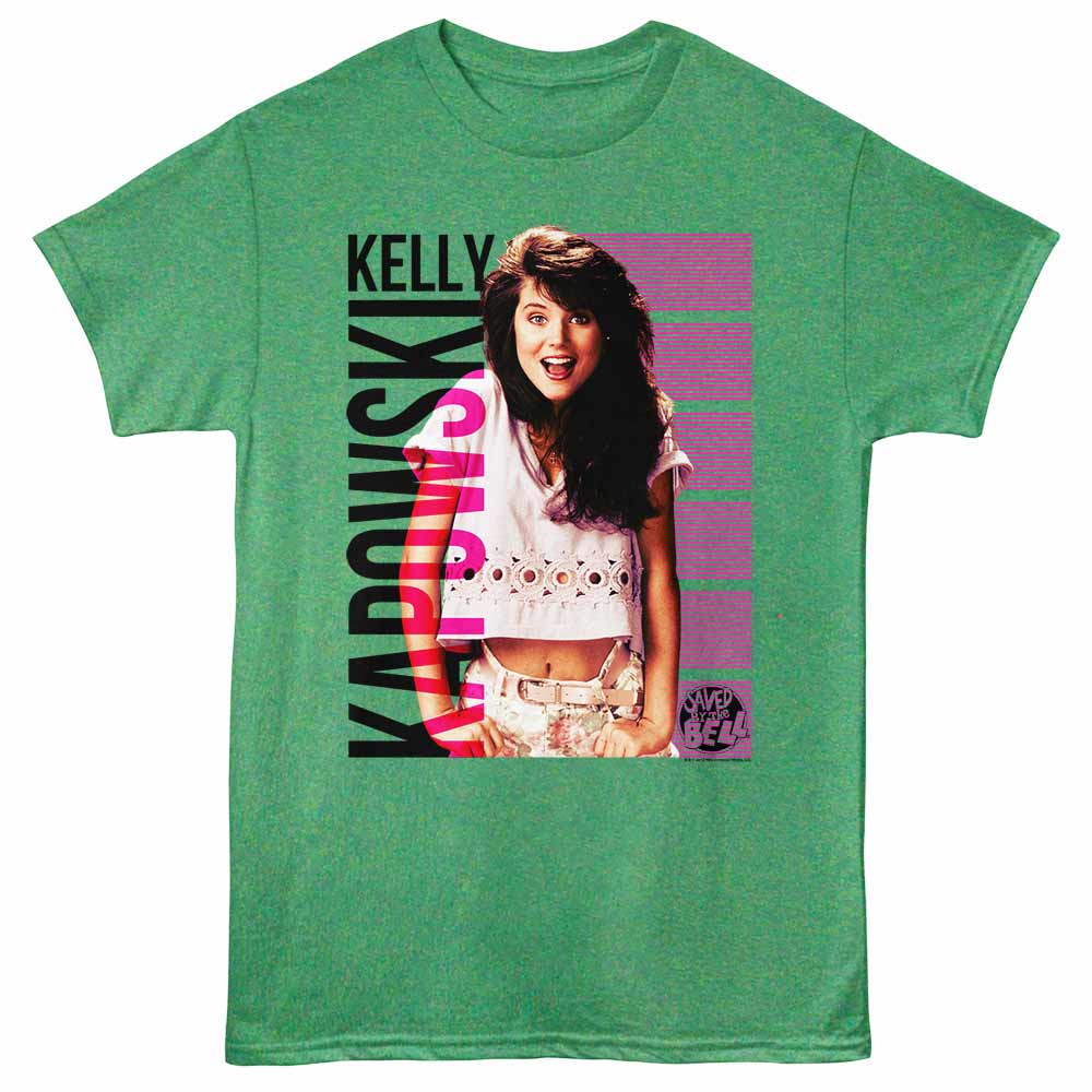Kelly Heather Saved by the Bell t-shirt featuring a Kelly Kapowski design