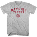 Gray Heather Saved by the Bell t-shirt featuring a Bayside Tigers design