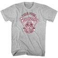 Gray Heather Saved by the Bell t-shirt featuring a Tiger Pride design