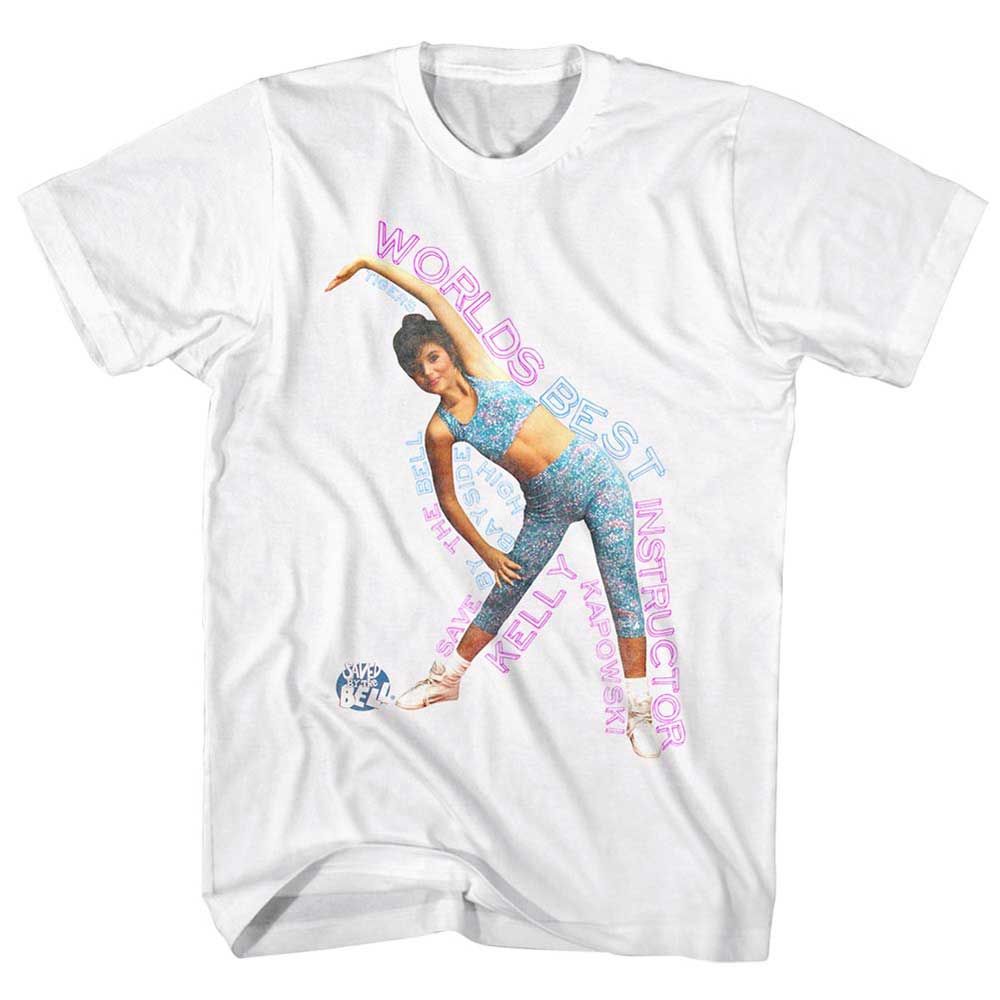 White Saved by the Bell t-shirt featuring a Saved by the Bell Worlds Best design