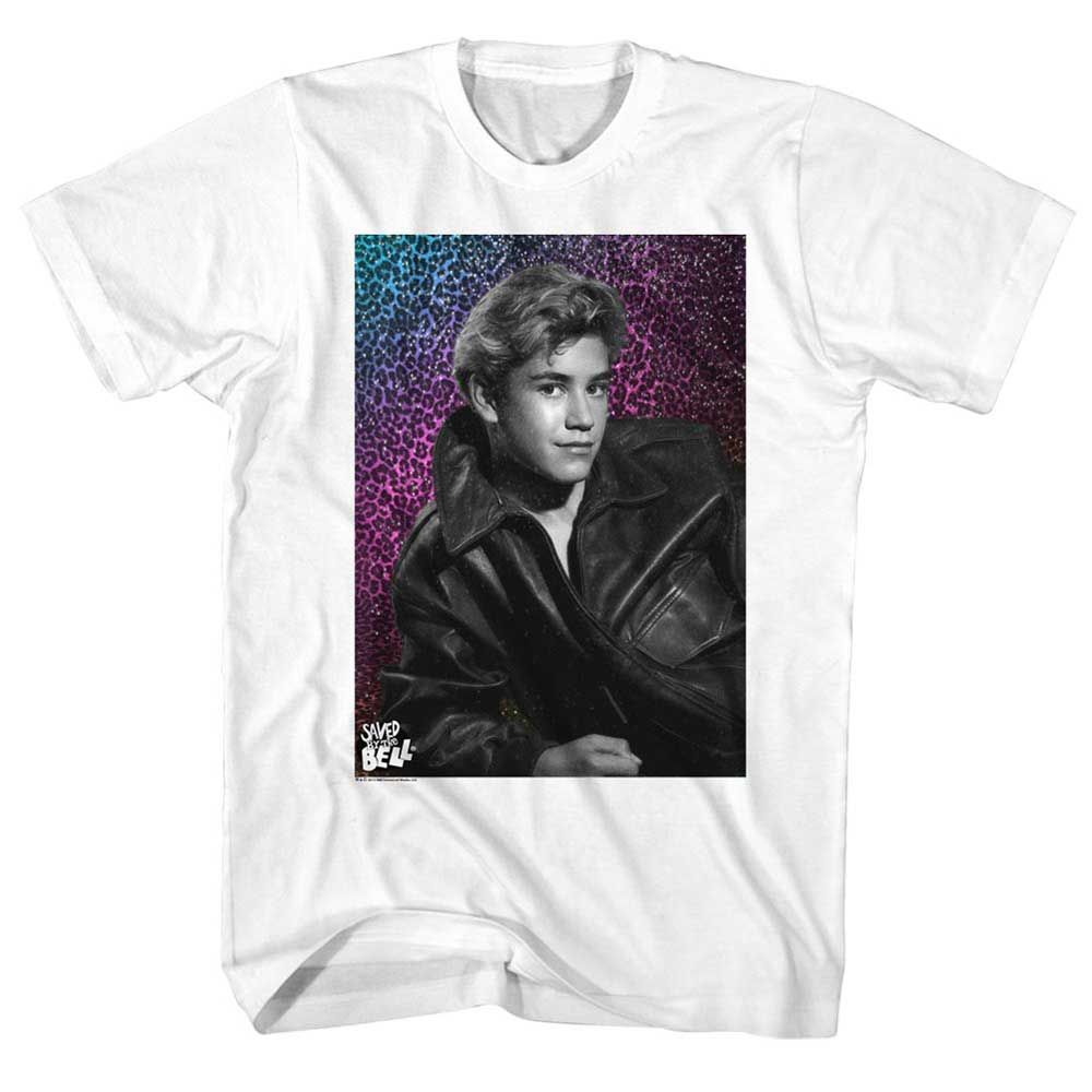 White Saved by the Bell t-shirt featuring a Heart Throb design