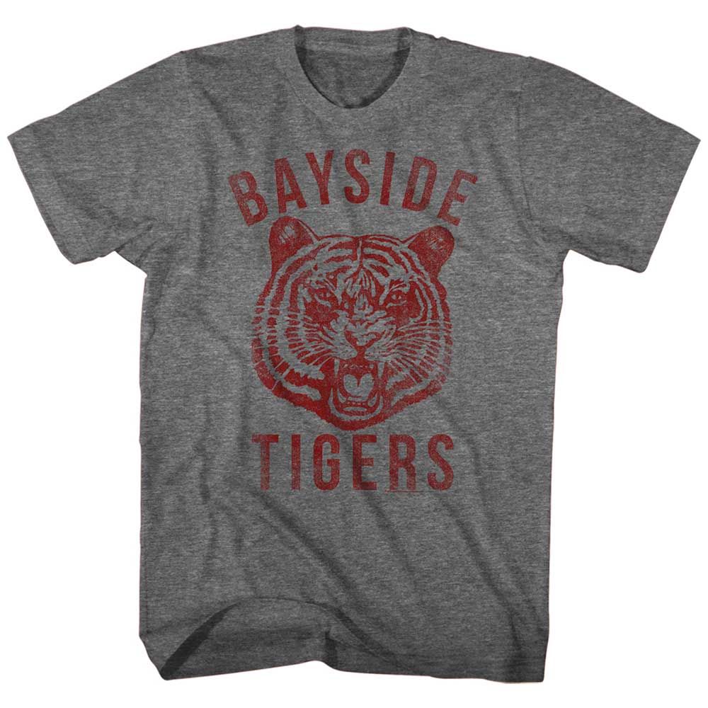 Graphite Heather Saved by the Bell t-shirt featuring a Bayside High design