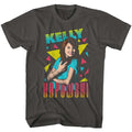 Smoke Gray Saved by the Bell t-shirt featuring a Saved by the Bell Kelly Triangles design
