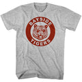 Gray Heather Saved by the Bell t-shirt featuring a Bayside High redux design