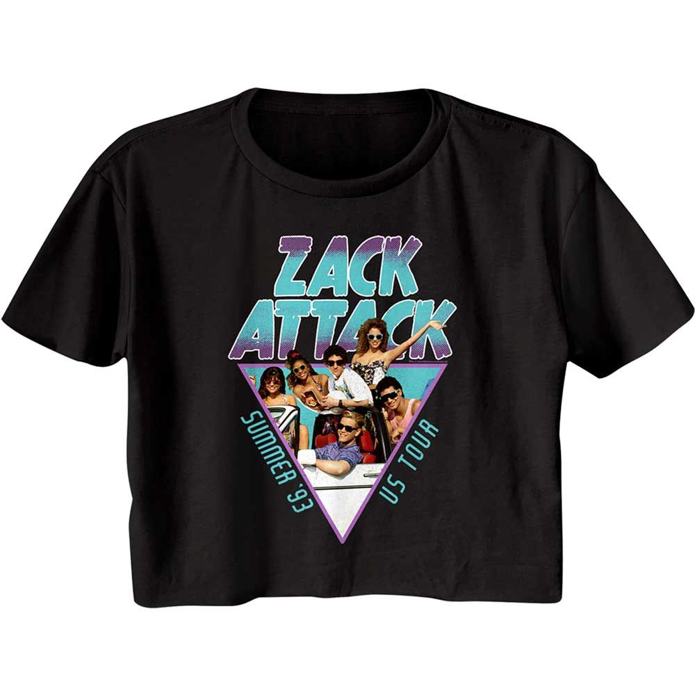 Saved by the Bell Ladies Crop Top - Summer Tour 93