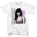White Saved by the Bell t-shirt featuring a Kelly Kapowski design