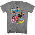 Graphite Heather Saved by the Bell t-shirt featuring a SBTB three boxes design