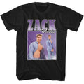 Black Saved by the Bell t-shirt featuring a Zack 90s design