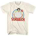 Natural Saved by the Bell t-shirt featuring a Screech design
