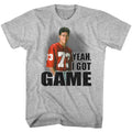 Gray Heather Saved by the Bell t-shirt featuring a Saved by the Bell I Got Game design