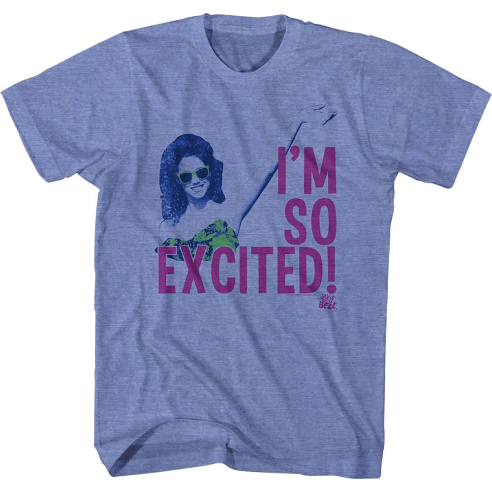 Light Blue Heather Saved by the Bell t-shirt featuring a Don't Do Drugs design