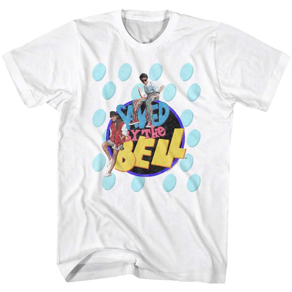 White Saved by the Bell t-shirt featuring a Saved by the Bell Chillin design
