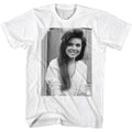 White Saved by the Bell t-shirt featuring a Kelly Kapow design