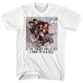 White Saved by the Bell t-shirt featuring a Saved by the Bell In a Mess design