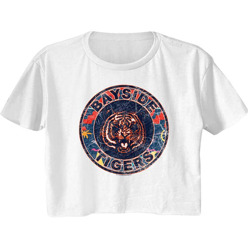Saved by the Bell Ladies Crop Top - 80s Logo