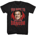 Black Step Brothers t-shirt featuring a Step Brothers Step Brothers Dragon design
