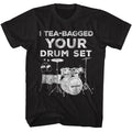 Black Step Brothers t-shirt featuring a Step Brothers Step Brothers Your Drum Set design