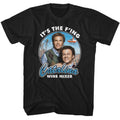 Black Step Brothers t-shirt featuring a Step Brothers Step Brothers F Ing Wine Mixer design