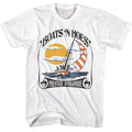 White Step Brothers t-shirt featuring a Step Brothers Step Brothers Boats N Presented by design