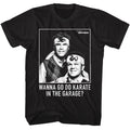 Black Step Brothers t-shirt featuring a Step Brothers Step Brothers Karate design
