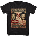 Black Step Brothers t-shirt featuring a Step Brothers Step Brothers Fight Poster design