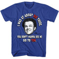 Royal Blue Step Brothers t-shirt featuring a Step Brothers Step Brothers Go to Ten design