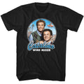 Black Step Brothers t-shirt featuring a Catalina Wine Mixer design