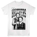 White Step Brothers t-shirt featuring a Step Brothers Step Brothers Just Become Friends design