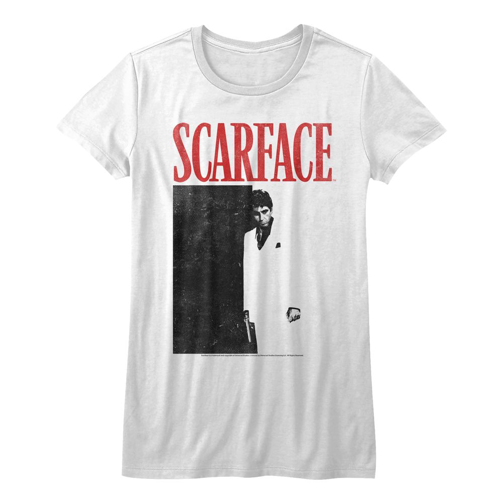 Scarface Ladies T-Shirt - Blk and Rd