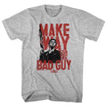 Gray Heather Scarface t-shirt featuring a Scarface The Bad Guy design