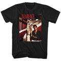 Black Scarface t-shirt featuring a Scarface Statue Stairs design