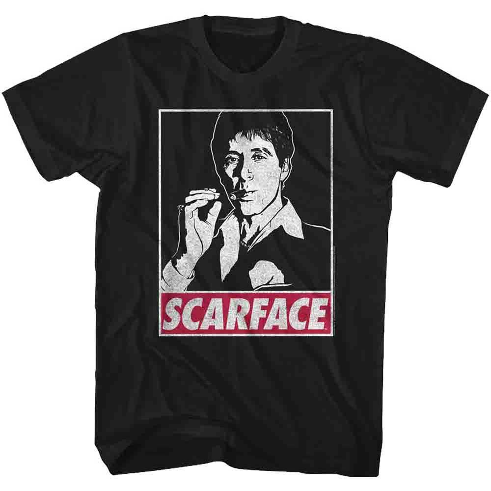 Black Scarface t-shirt featuring a Scarface Obey Tony design