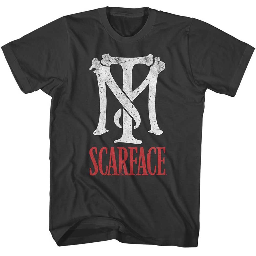 Smoke Gray Scarface t-shirt featuring a Scarface Tm Scarface design