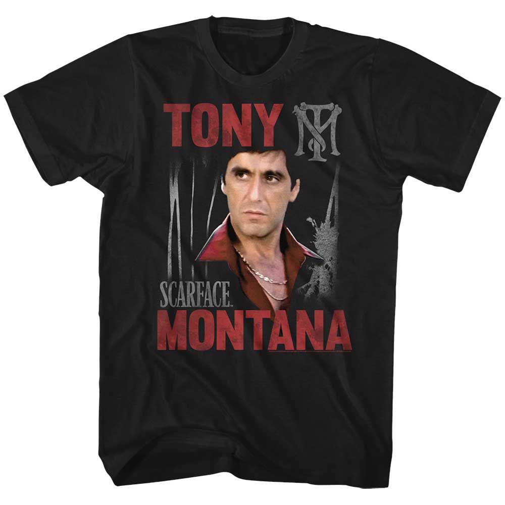 Black Scarface t-shirt featuring a Tony Scarface design