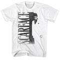White Scarface t-shirt featuring a Scarface Sf2 design