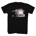 Black Scarface t-shirt featuring a Scarface Whtfire design