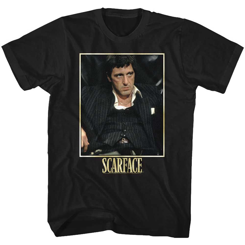 Black Scarface t-shirt featuring a Scarface Bad Guy design
