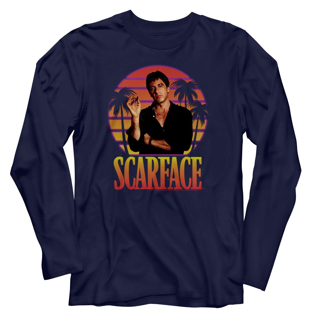 Scarface Long Sleeve T-Shirt - Miami Sunset