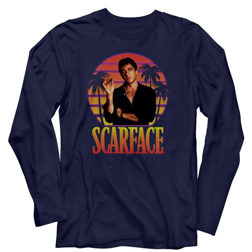 Scarface Long Sleeve T-Shirt - Miami Sunset