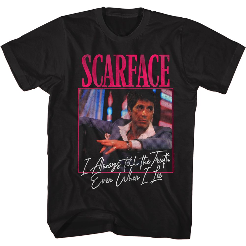 Black Scarface t-shirt featuring a Scarface Always design