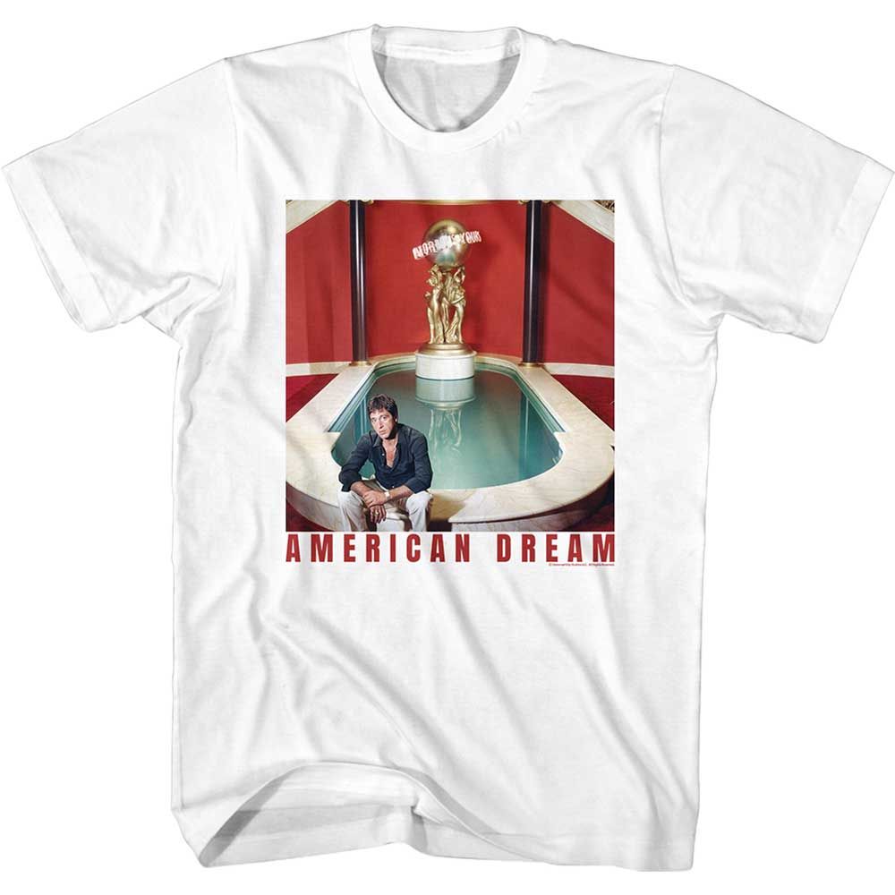 White Scarface t-shirt featuring a Scarface A Dreamer design